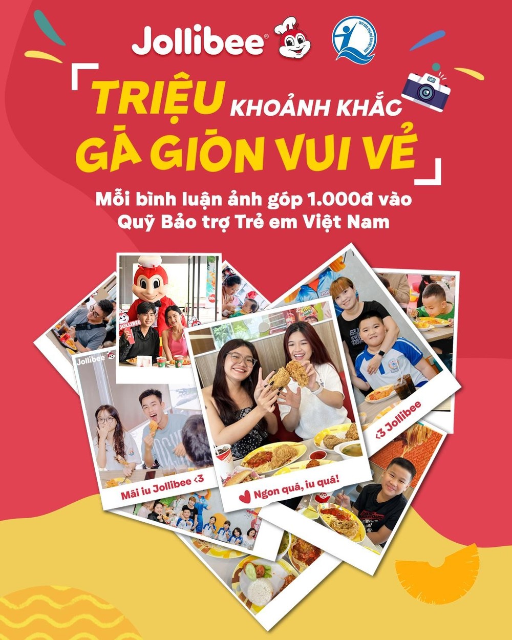 Giới trẻ thực hiện thử thách Jollibee, góp Quỹ bảo trợ trẻ em Việt Nam - Ảnh 2.