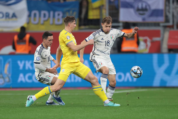 Tuyển Ý (áo trắng) hòa Ucraina 0-0, chính thức giành vé tham dự VCK EURO 2024