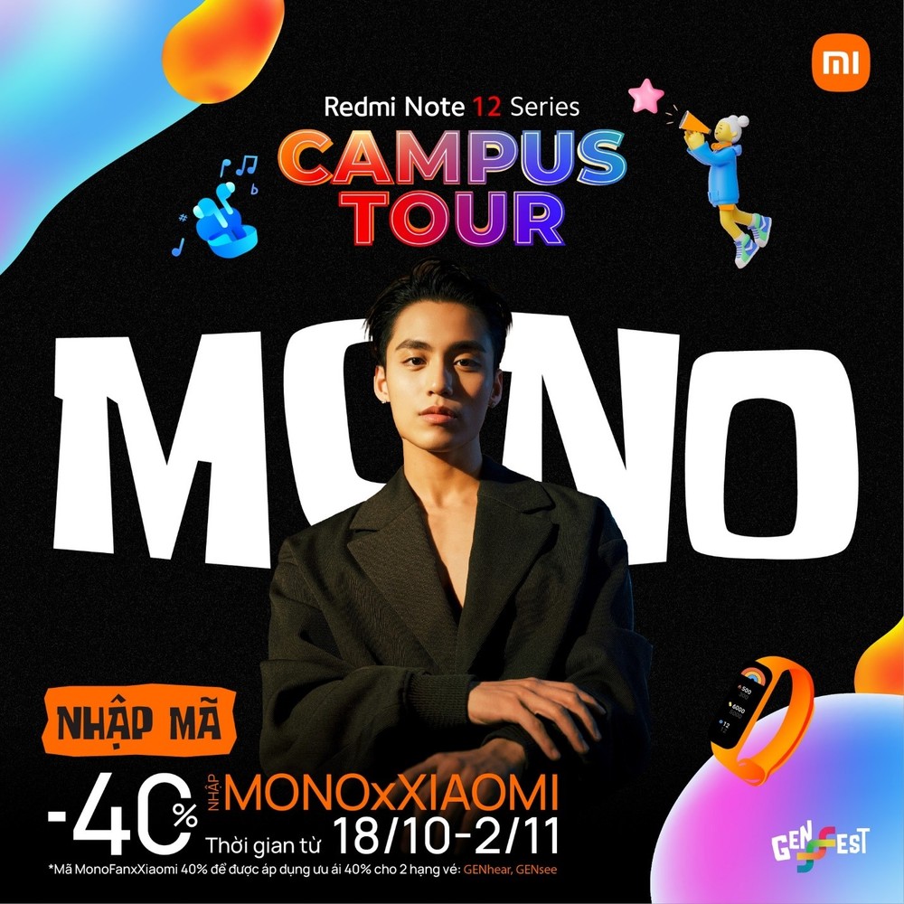 Cơ hội sở hữu vé sự kiện âm nhạc đỉnh cao GENfest cùng MONO và Xiaomi - Ảnh 1.