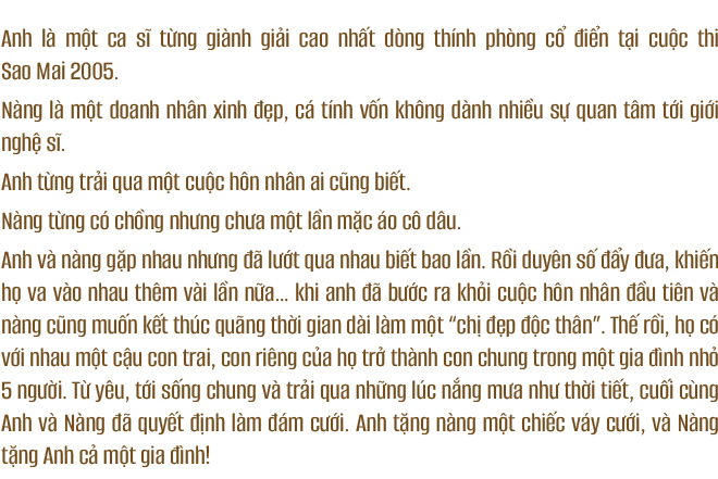 Tuấn Anh – Xuân Thanh: Anh tặng nàng một chiếc váy cưới, Nàng tặng Anh cả một gia đình! - Ảnh 1.