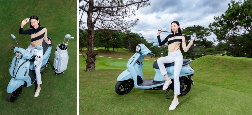 Thùy Tiên giải thích lí do các golfer nữ chuyển sang dùng xe máy trên sân golf - Ảnh 8.