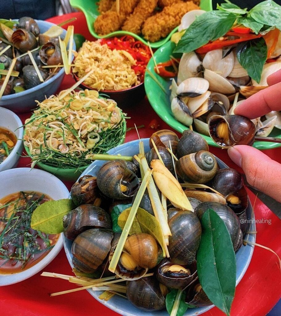 Unique in Ha Thanh: Eating snails while enjoying the violin, as luxurious as at a fine-dining restaurant - Photo 1.