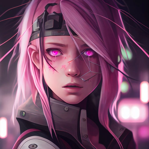 Choáng ngợp với loạt fanart Naruto phong cách Cyberpunk do AI tạo ra - Ảnh 5.
