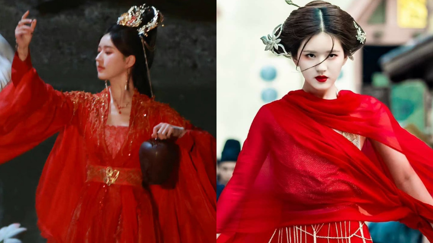 Triệu Lộ Tư làm cô dâu say rượu, mặc váy đỏ xinh đẹp có khác gì thời đóng Trần Thiên Thiên trong lời đồn?