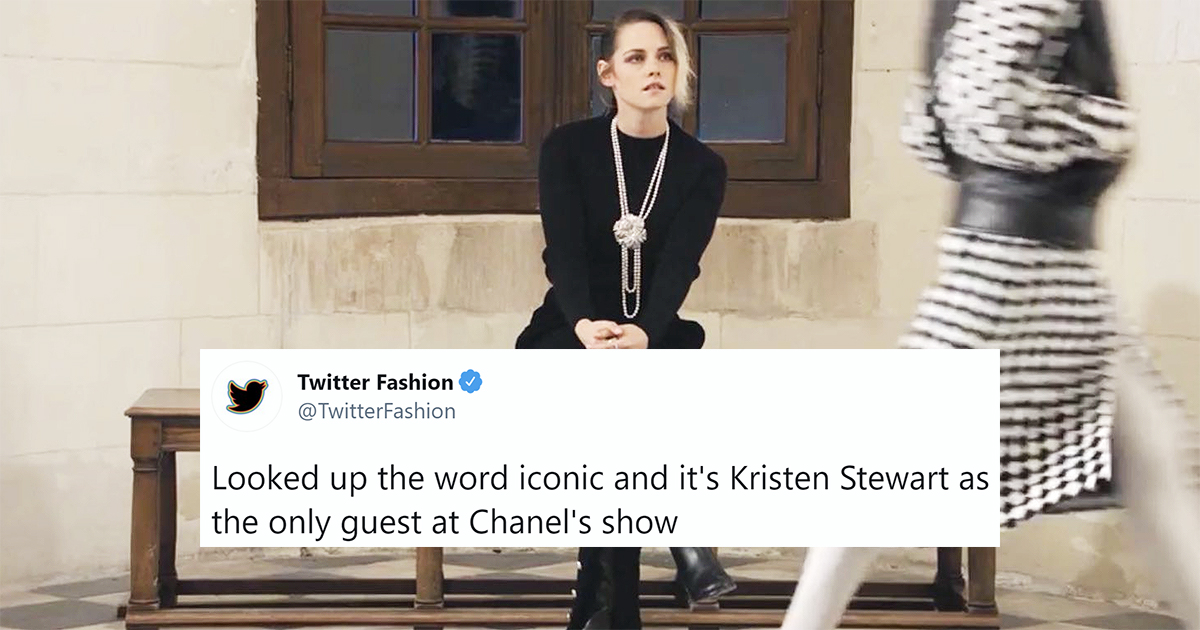 Mang tiếng là &quot;nàng thơ&quot; lâu năm, Kristen Stewart hết lấp ló ngực trần, tóc bết dính, lại lộ lông lách khi diện đồ Chanel - Ảnh 2.