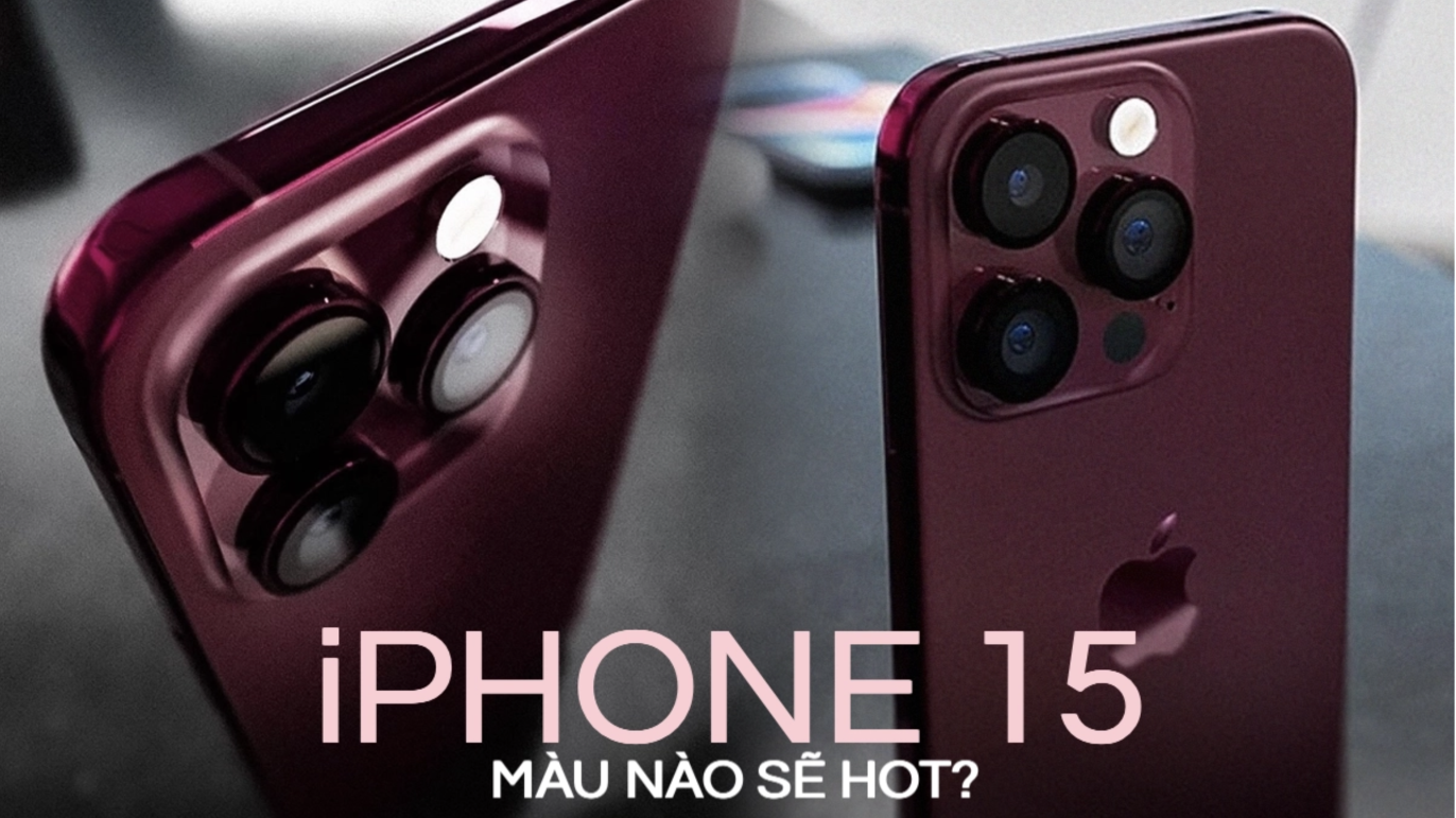 Trọn bộ ý tưởng iPhone 15 với màu sắc siêu đẹp, ấn tượng với màu đỏ rượu vang cực kỳ lạ mắt