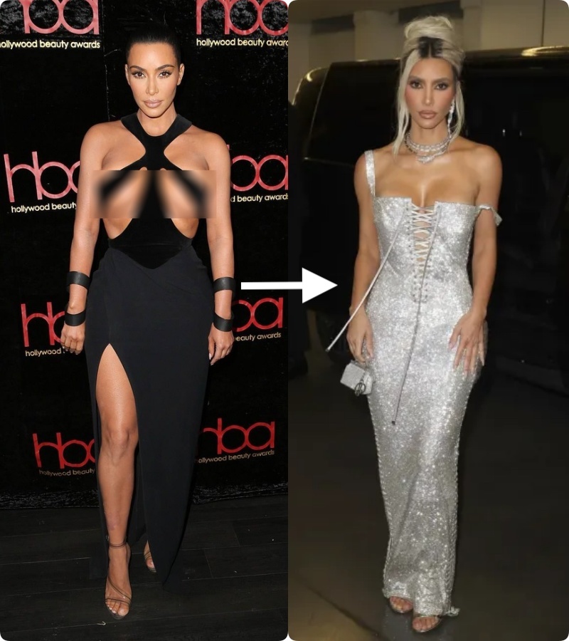 Kim Kardashian diện đầm Dolce & Gabbana: Dân tình chẳng màng đến màn chèn ép body mà chỉ soi dáng đi &quot;tập tễnh&quot; - Ảnh 4.
