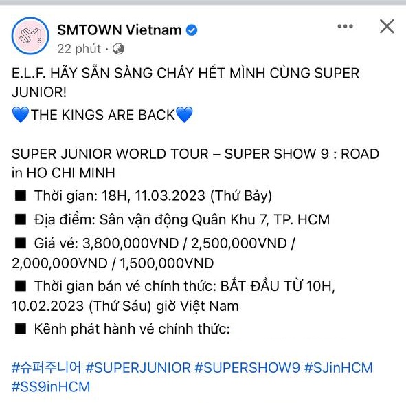 Công bố giá vé concert của Super Junior tại Việt Nam: Rẻ hơn cả show Mỹ Tâm - Hà Anh Tuấn, fan lo lắng vì một lý do - Ảnh 3.