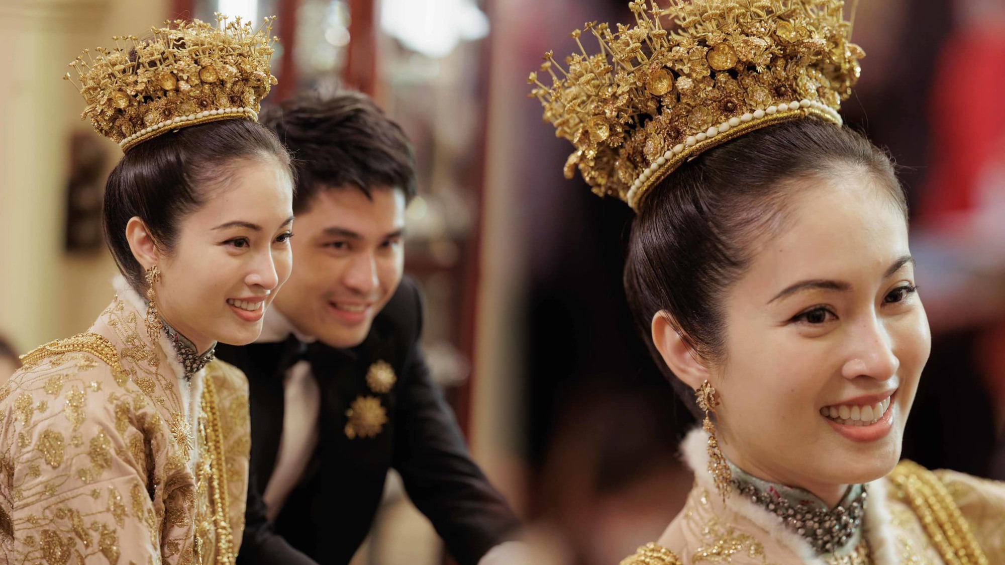 Đám cưới trong mơ của 'mỹ nhân chuyển giới đẹp nhất Thái Lan' Nong Poy: Cô dâu đội vương miện bằng vàng hạnh phúc cùng chú rể bước vào hôn lễ