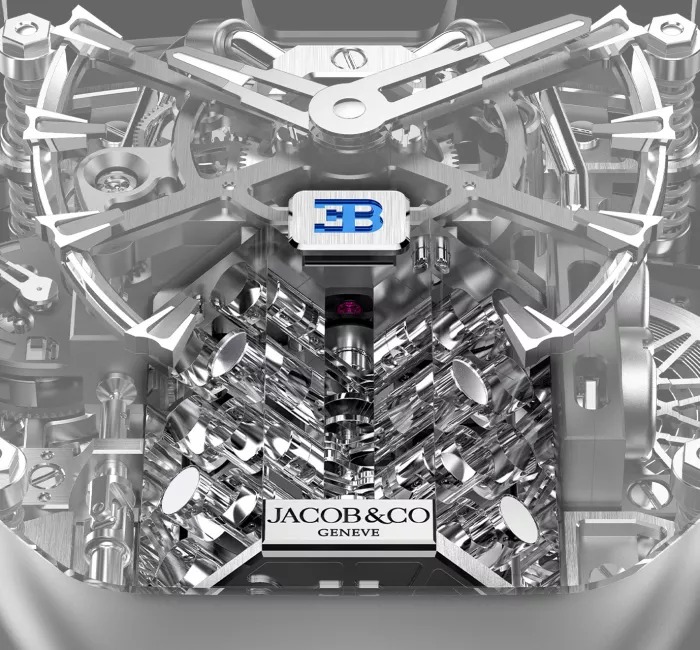 Đây là chiếc đồng hồ Jacob & Co giá 7 tỷ đồng, có khả năng mô phỏng chính xác chuyển động của siêu xe Bugatti - Ảnh 4.