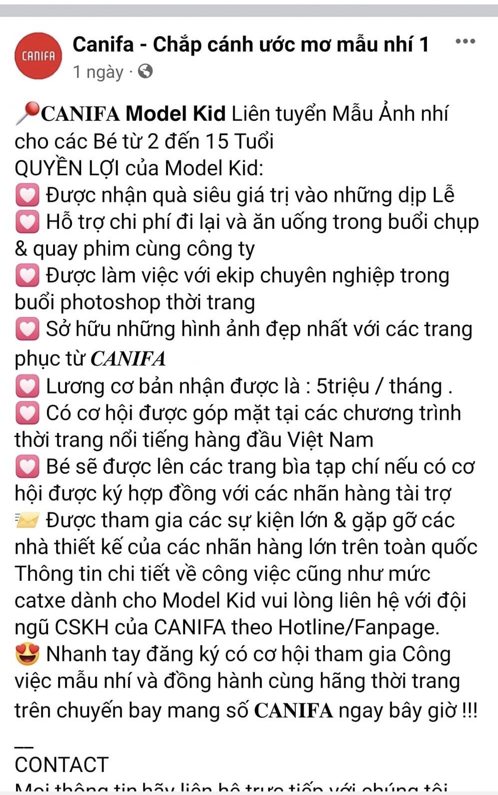 Mượn danh thương hiệu thời trang nổi tiếng tuyển người mẫu nhí và chiêu trò lừa đảo trắng trợn - Ảnh 1.