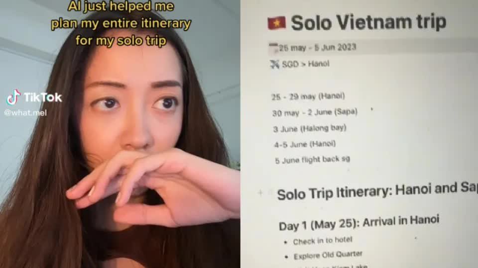 Nhờ phần mềm AI lập kế hoạch du lịch Việt Nam, nữ du khách nhận được cái kết vượt sức tưởng tượng