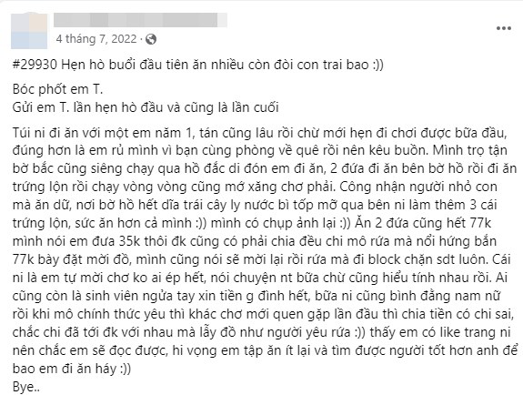 Vụ thanh niên đòi chia bill 226k: Xuất hiện bài đăng với nội dung y hệt cách đây 1 năm, cộng đồng mạng đặt nghi vấn bịa chuyện câu view? - Ảnh 2.