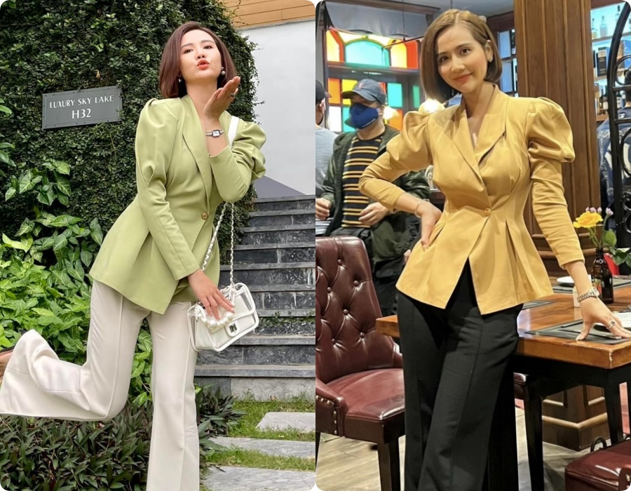 Gu chọn blazer của nữ chính phim Việt - Ảnh 1.