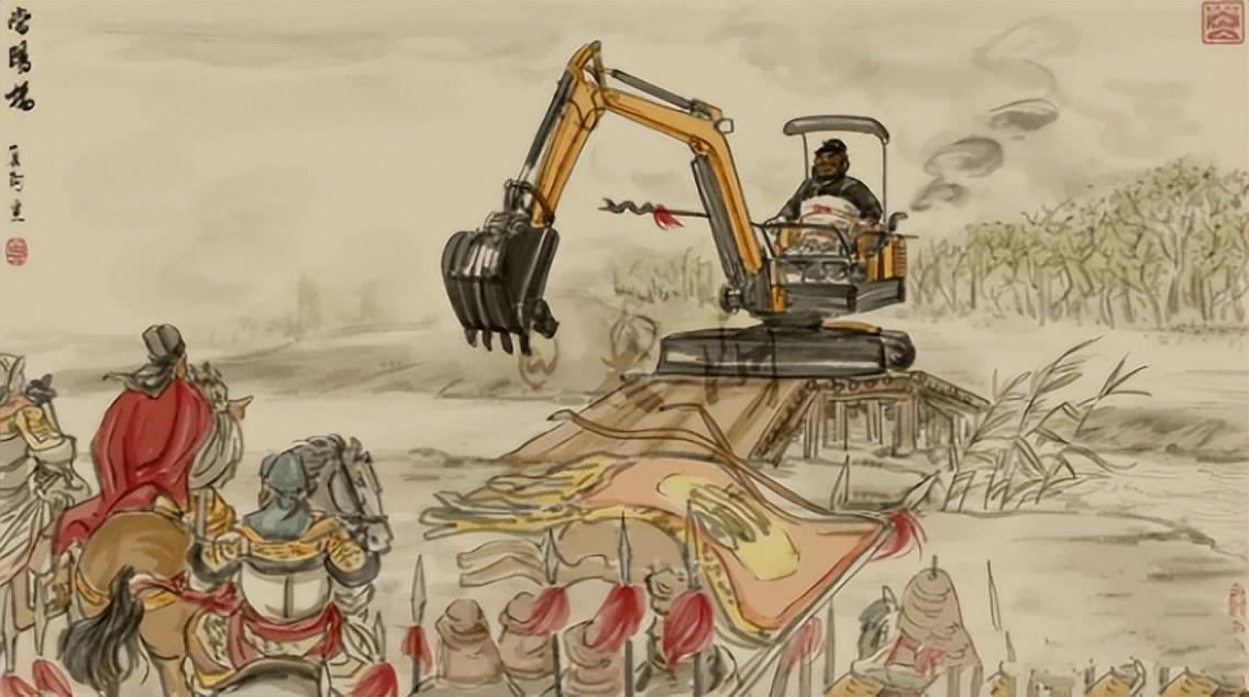 Họa sĩ táo bạo nhất Trung Quốc vẽ Trương Phi lái máy xúc, Tôn Ngộ Không chơi rock khiến dân mạng phát cuồng - Ảnh 3.