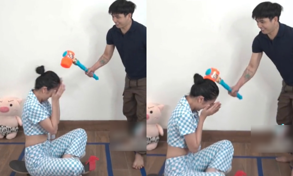 Hồ Quang Hiếu gây tranh cãi vì hành động bạo lực khi đăng clip pha trò cùng bạn gái - Ảnh 3.