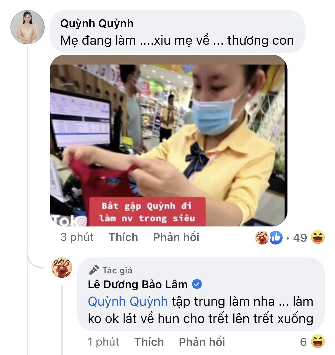 Lê Dương Bảo Lâm livestream lên tiếng vì dính phốt giả tạo với gia đình vợ, bắt Quỳnh Quỳnh làm nhân viên ở siêu thị - Ảnh 6.