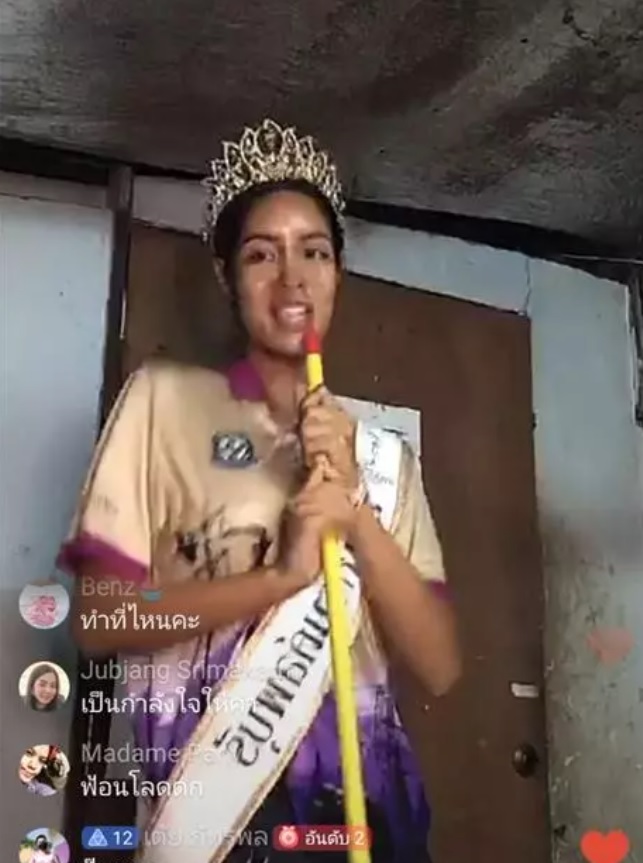 Hậu leo cây, làm lố livestream bán hàng, dàn thí sinh Hoa hậu Hòa bình Thái Lan hóa nữ thần, tay đua - Ảnh 18.