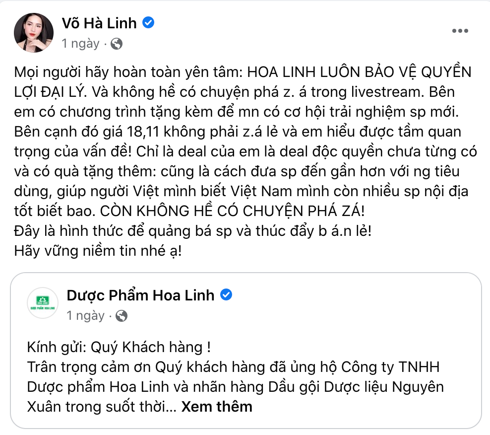 Hà Linh và chuỗi từ khóa 'vạ miệng': Chấn động, chưa từng có, dọn sạch kho, xanh 18k nâu 11k...  - Ảnh 4.