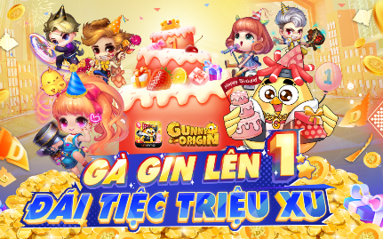 Gunny Origin mừng sinh nhật 1 tuổi, đãi tiệc triệu Xu