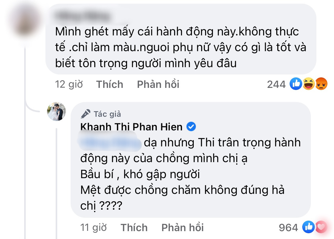 Phan Hiển bị nói làm màu khi cúi người đi giày cho vợ, Khánh Thi nói gì? - Ảnh 4.