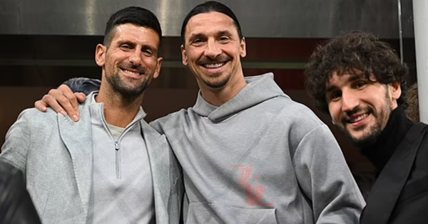 Djokovic đến sân cổ vũ, gặp Ibrahimovic, Leao, Milan vẫn thua chóng vánh ở bán kết cúp C1 - Ảnh 3.