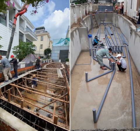 Thú vui đốt tiền của đại gia Việt: Xây nhà cho cá Koi bơi lội, xem quá trình hoàn thiện mà netizen trầm trồ - Ảnh 5.