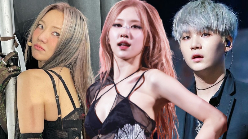 10 idol Kpop nhuộm tóc nhiều nhất: Rosé không phải số 1, 2 mỹ nam với da trắng phát sáng cứ đổi màu tóc là gây sốt