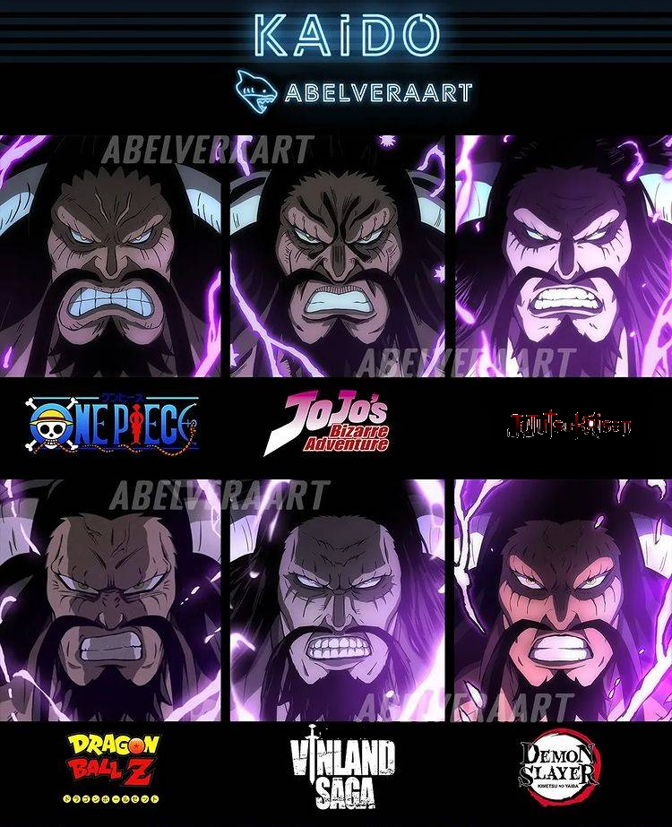 One Piece: Diện mạo Kaido nếu theo phong cách của 9 anime khác nhau - Ảnh 4.
