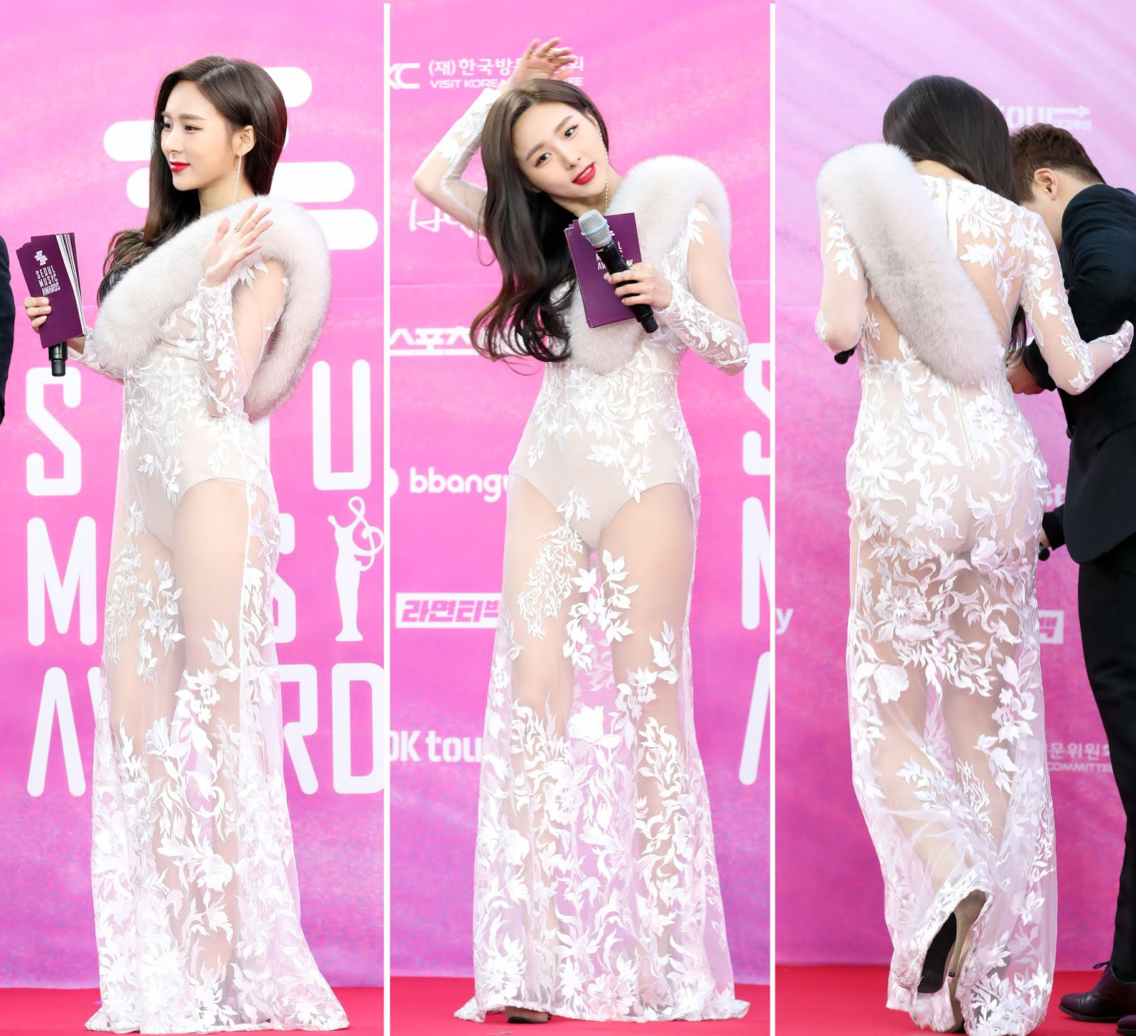 7 lần sao Hàn nhận gạch đá vì mặc hở: Jennie có thù với miniskirt, Jessi thách thức người xem, Lee Sung Kyung dính tai nạn nội y - Ảnh 3.