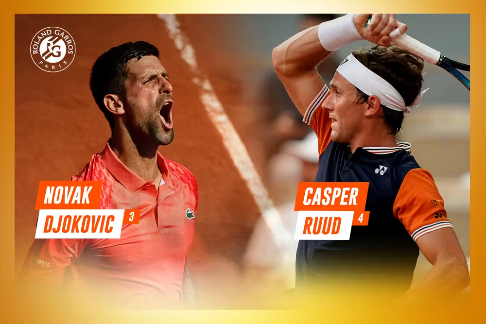 Lịch thi đấu Roland Garros 11/6: Djokovic vs Casper Ruud