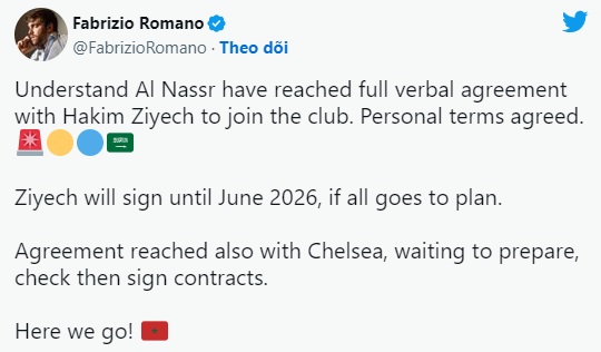 Nóng: Hakim Ziyech chuyển đến Al Nassr làm đồng đội của Ronaldo - Ảnh 3.