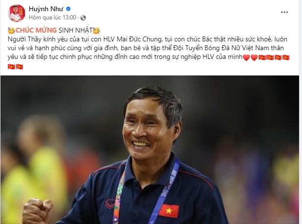 Huỳnh Như, Thanh Nhã và dàn sao ĐT nữ Việt Nam gửi lời chúc sinh nhật cực ý nghĩa cho HLV Mai Đức Chung tại châu Âu - Ảnh 4.