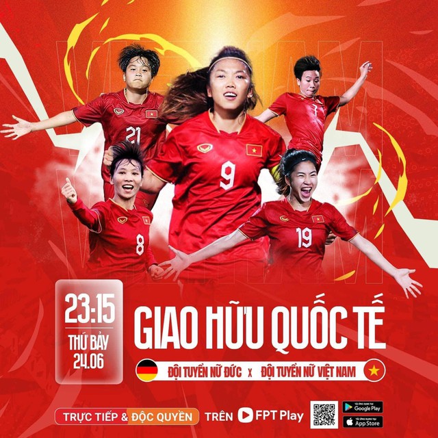Link xem trực tiếp bóng đá nữ Việt Nam vs Đức (FPT Play, VTV5 trực tiếp) - Ảnh 3.