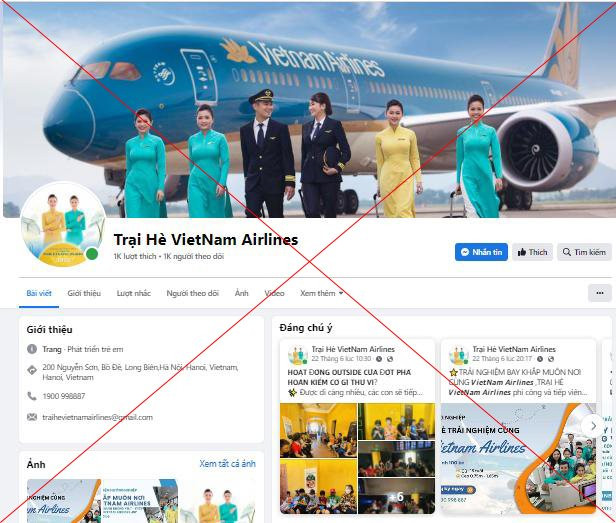 Vietnam Airlines cảnh báo trại hè hướng nghiệp hàng không giả mạo - Ảnh 1.