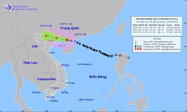 Ứng phó với bão số 1: Bão số 1 cách Móng Cái (Quảng Ninh) khoảng 140 km - Ảnh 1.
