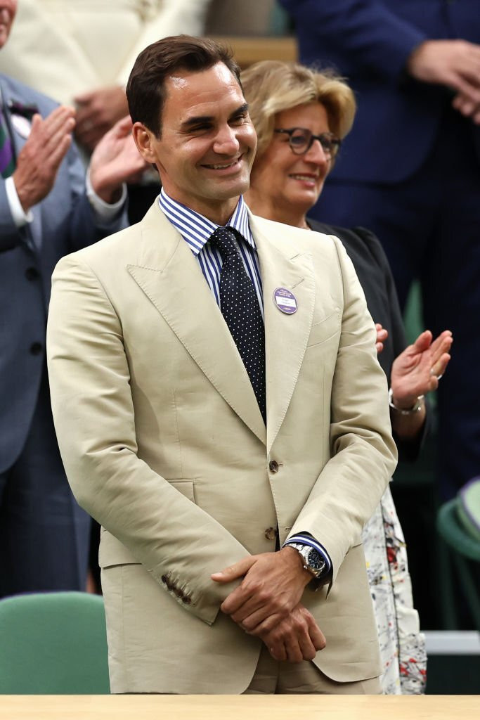 Roger Federer được sự chào đón nồng nhiệt khi trở lại Wimbledon sau giải nghệ - Ảnh 6.