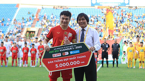 Siêu phẩm móc bóng của 'Ronaldo Việt Nam' Phi Sơn giành danh hiệu Bàn thắng đẹp nhất V-League 2023 - Ảnh 2.