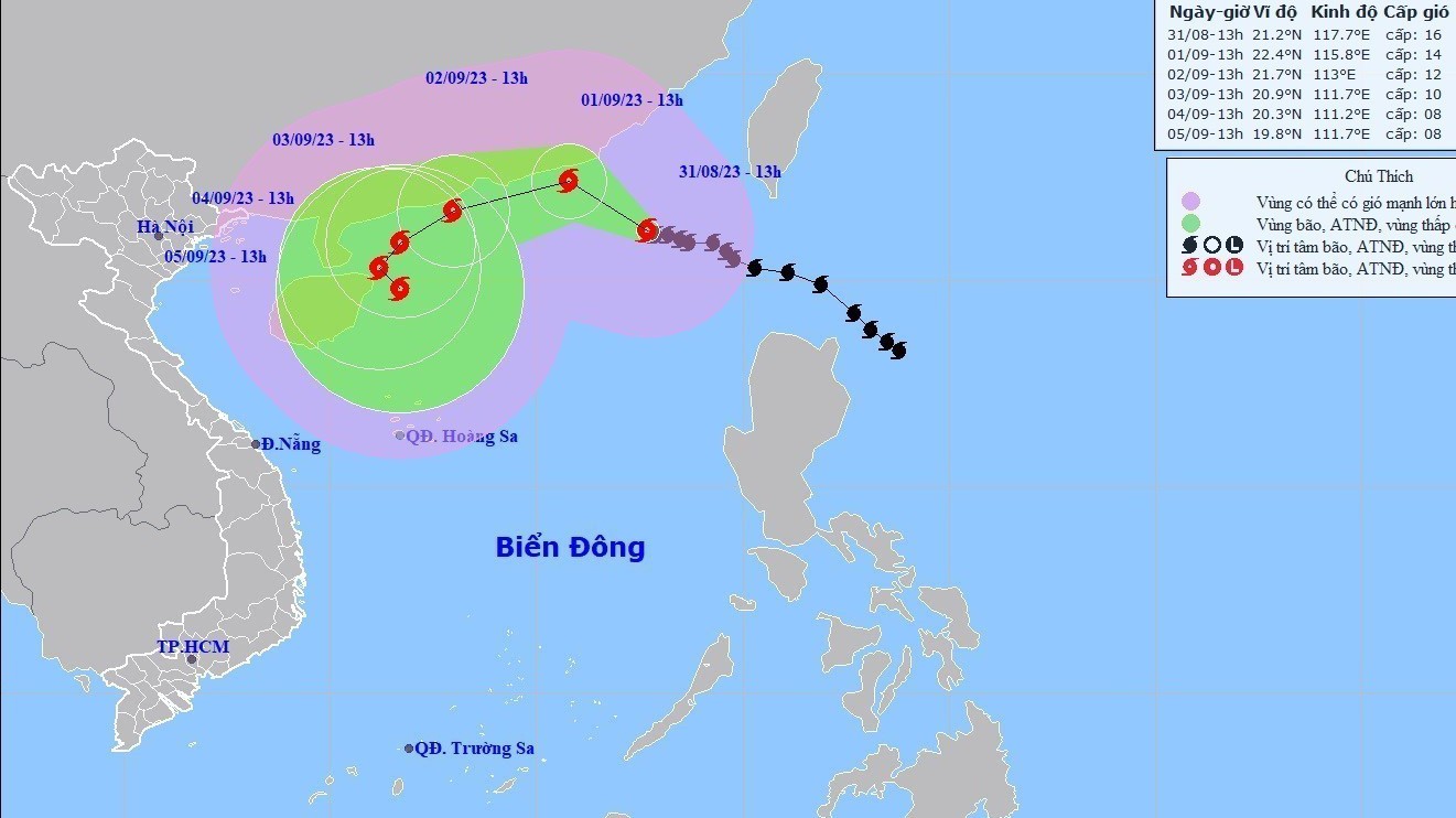 Bão số 3 trở thành siêu bão với tốc độ trên 200km/h