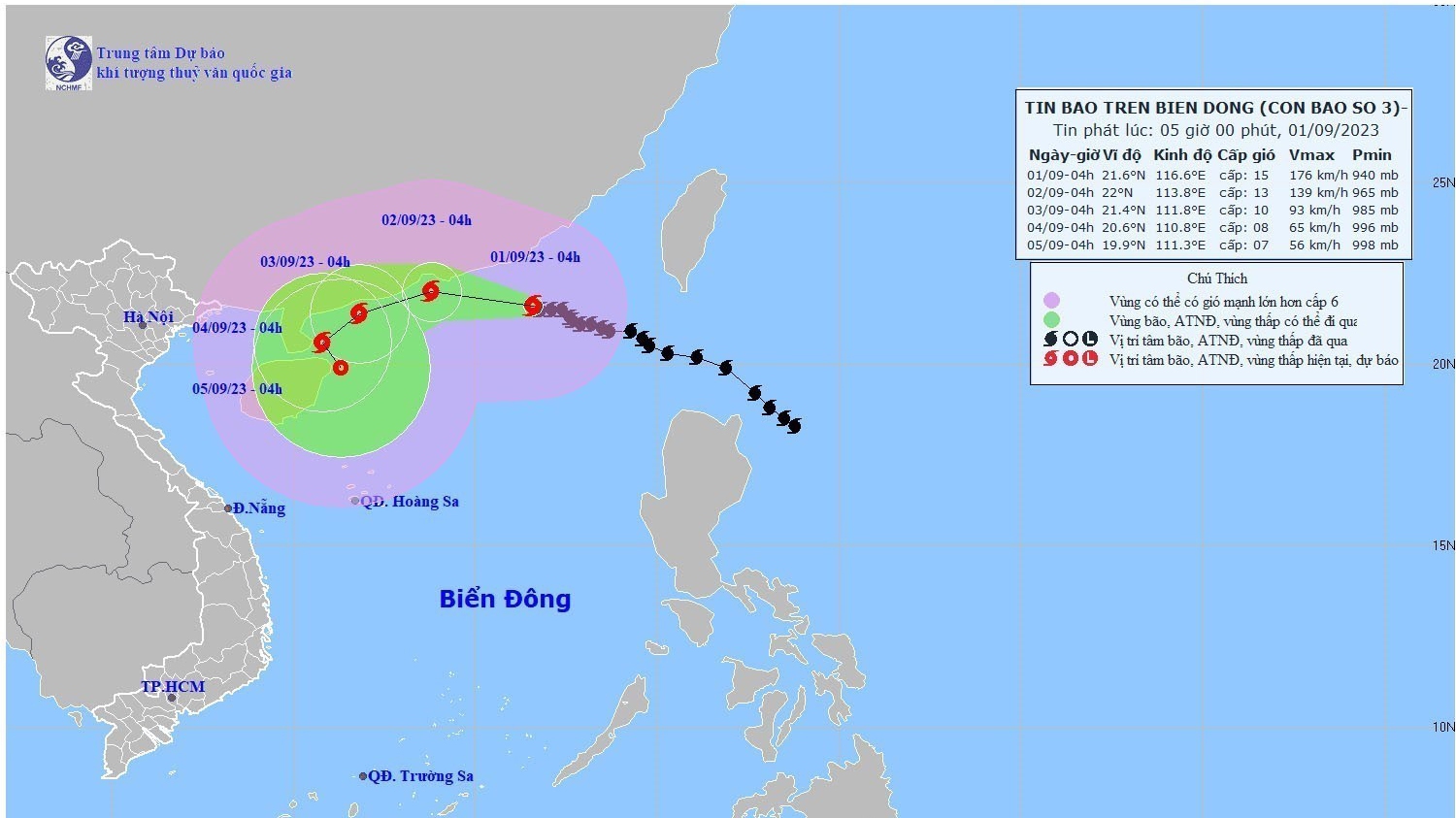 Khả năng xuất hiện từ 2 - 3 cơn bão và áp thấp nhiệt đới ảnh hưởng đến Bắc Bộ, Bắc Trung Bộ