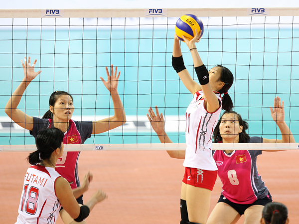 Tuyển bóng chuyền nữ Việt Nam giành vị trí thứ 4 ở cúp Châu Á lần đầu tiên ngày 16/9/2012