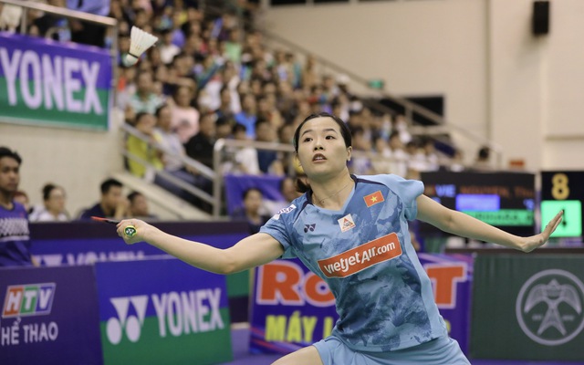 Hotgirl Thùy Linh thắng nghẹt thở đối thủ Nhật Bản, đăng quang xứng đáng tại Vietnam Open 2023 - Ảnh 2.
