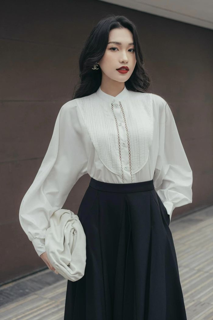 Gu ăn mặc của Doãn Hải My: Thanh lịch chuẩn quý cô Hà thành, ghi điểm khi diện sắc trắng - Ảnh 5.