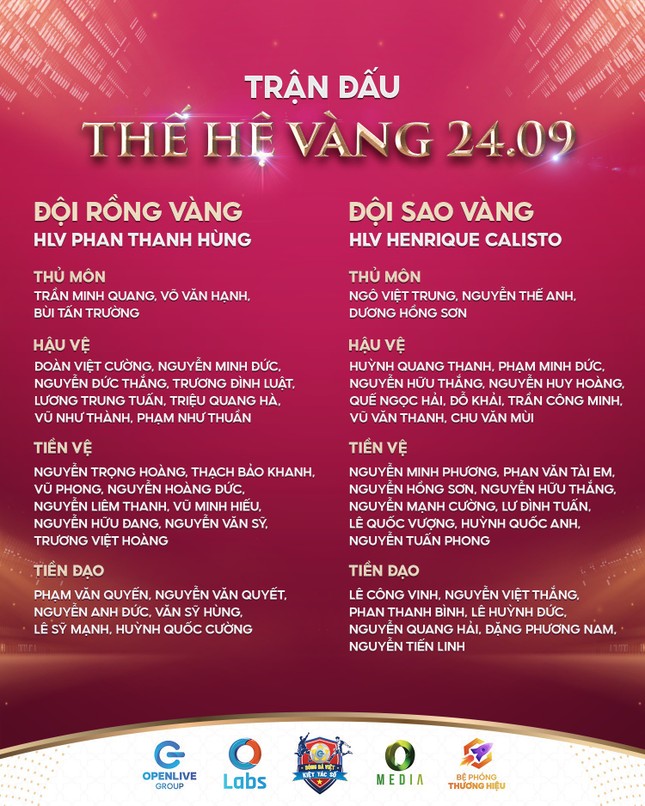 Link xem trực tiếp trận đấu Thế hệ vàng Việt nam (17h00 hôm nay) - Ảnh 5.
