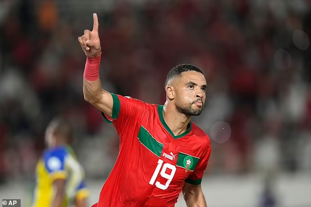 Tuyển thủ Maroc phải ăn mừng bàn thắng từ băng ghế dự bị vì VAR - Ảnh 3.