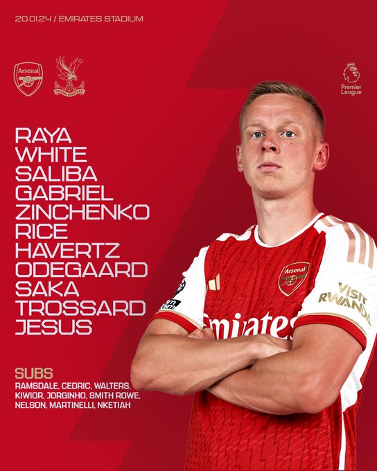 Trực tiếp bóng đá Arsenal vs Crystal Palace 19h30 hôm nay: Jesus, Odegaard và Havertz đá chính - Ảnh 5.