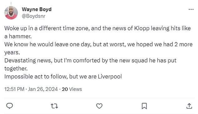 Fan Liverpool choáng váng trước tin Juergen Klopp rời câu lạc bộ - Ảnh 3.