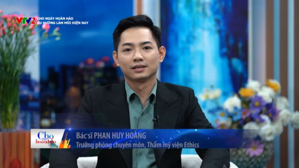 Dr Phan Huy Hoàng tiết lộ xu hướng nâng mũi năm 2024 trên sóng truyền hình - Ảnh 1.