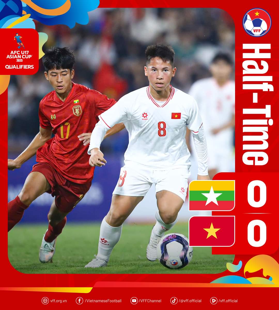 TRỰC TIẾP bóng đá U17 Việt Nam vs Myanmar (2-0): Gia Bảo nhân đôi cách biệt - Ảnh 3.