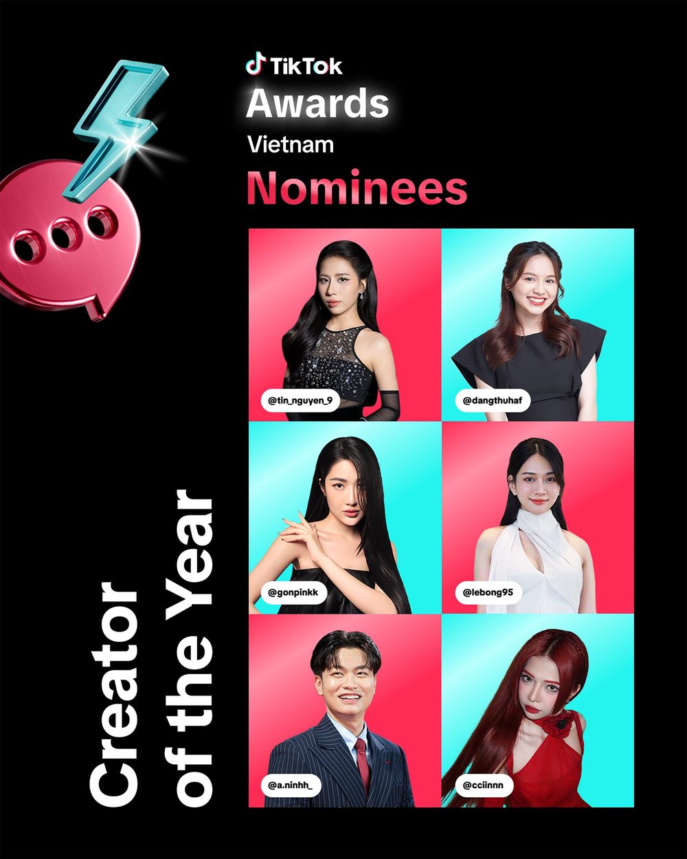 Tiktok Awards Việt Nam 2024: Những gương mặt sáng giá trong các đề cử nổi bật - Ảnh 2.